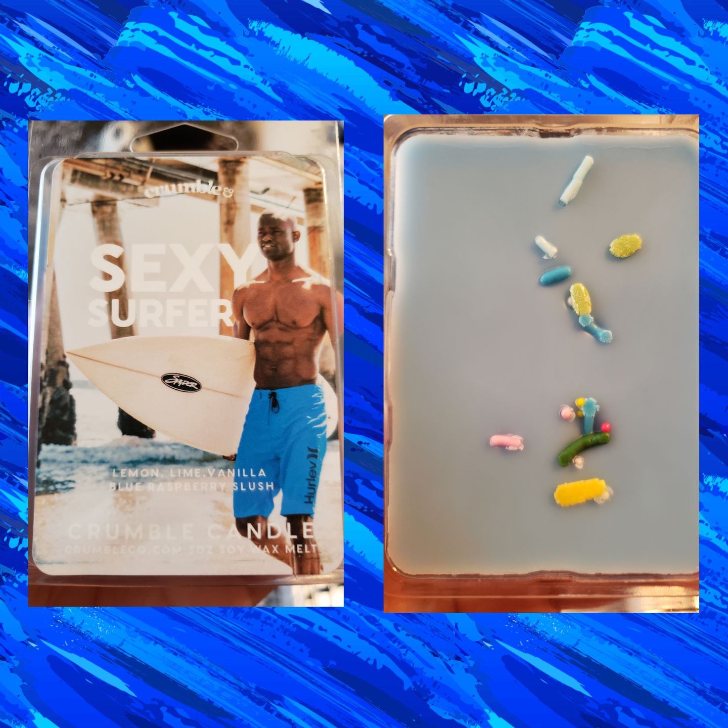 Customer photo review of Sexy Surfer Wax Melts