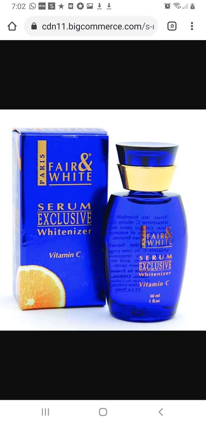 Customer photo review of Fair and White Exclusive Whitenizer Serum with Pure Vitamin "C" 30 ml / 1 fl oz