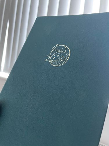 Customer photo review of Tsuki 'Dolphin Days' Limited Edition Bullet Journal ☾