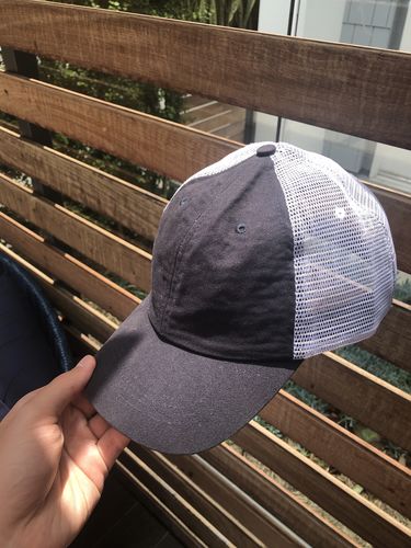 Customer photo review of Big Trucker Hat, Dark Navy
