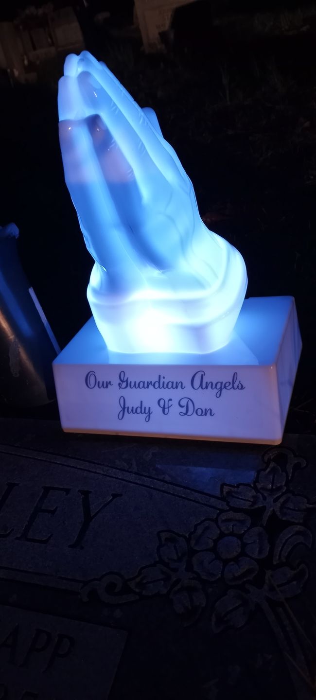 Customer photo review of Eternal Light Praying Hands