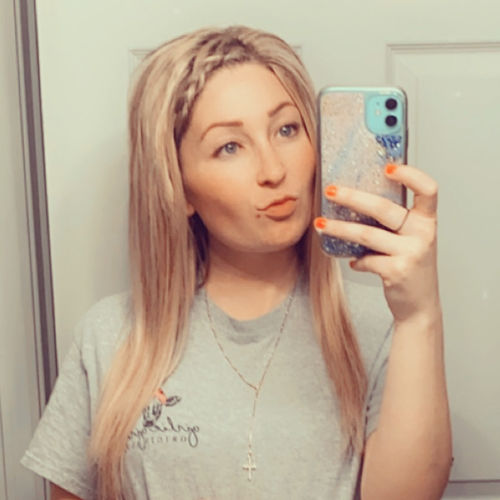 Customer photo review of Full Shine Clip in Extensions 100% Remy Human Hair 7 Pieces Highlights (#P10/613)