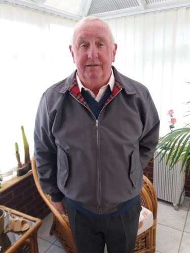 Customer photo review of Mens Classic Harrington Jacket - Grey