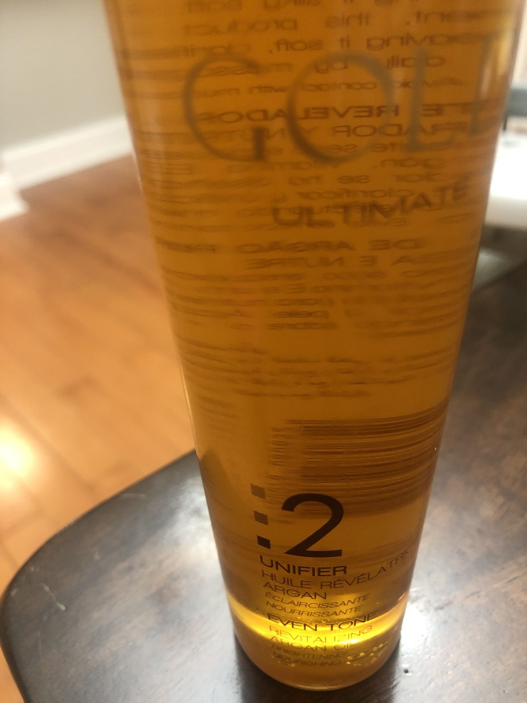 Customer photo review of Fair and White 2: Gold Revitalizing Argan Oil  200ml / 6.76 fl. oz