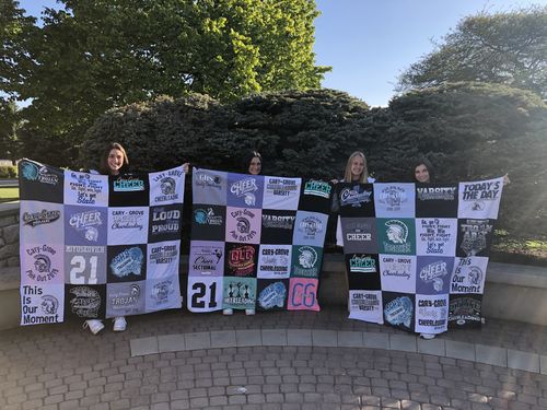 T-shirt quilt from cary-grove high school by Brittany from IL