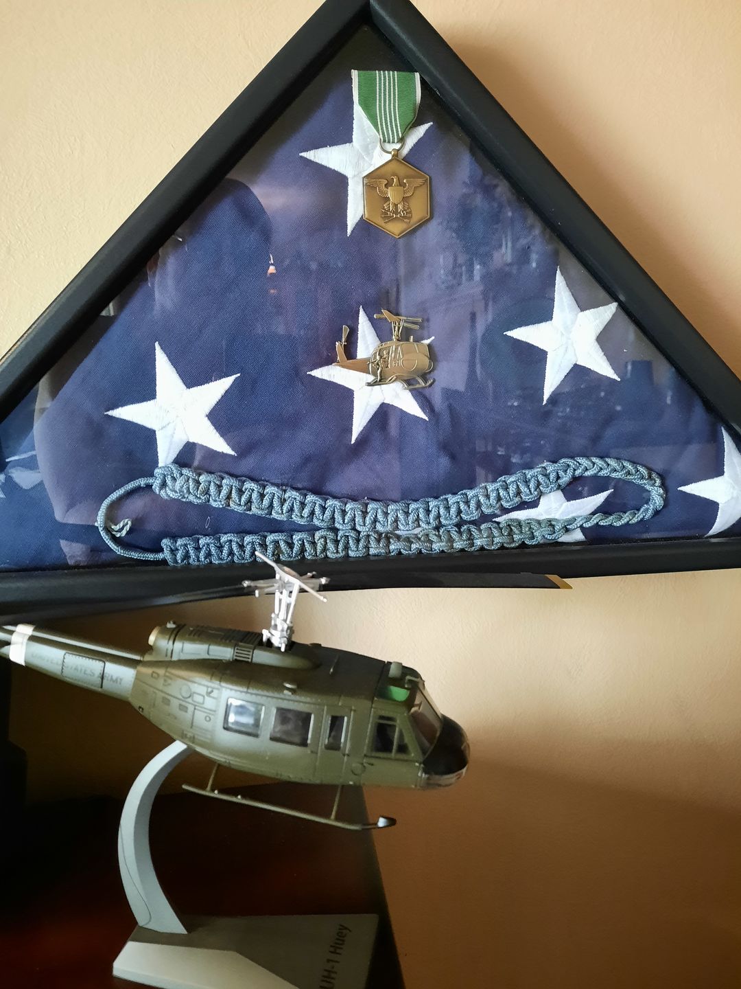 Customer photo review of Huey Helicopter Pin