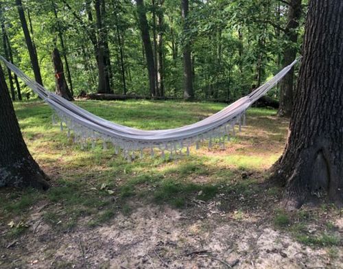 Customer photo review of Brazilian 2 Person Double Deluxe Hammock