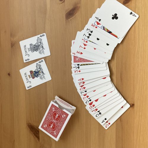 Customer photo review of Invisible Deck Bicycle (Red)