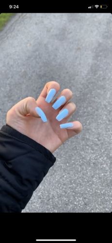 Customer photo review of Blue Poly Nail Extension Gel 30ml