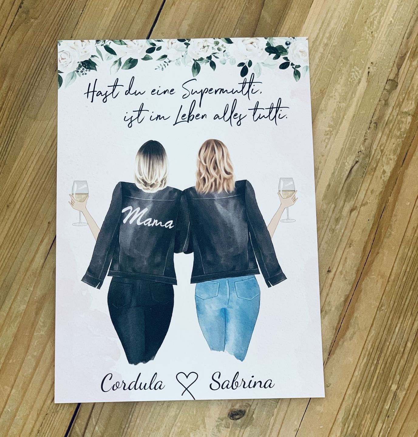 Customer photo review of Mutter & Tochter - Personalisiertes Poster