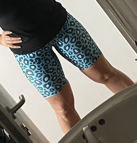 Customer photo review of Bikers Print Turquesa 🧿