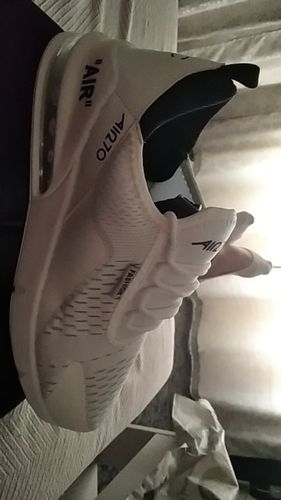 Customer photo review of Men Casual Shoe Mesh Reflective Couple Sneakers