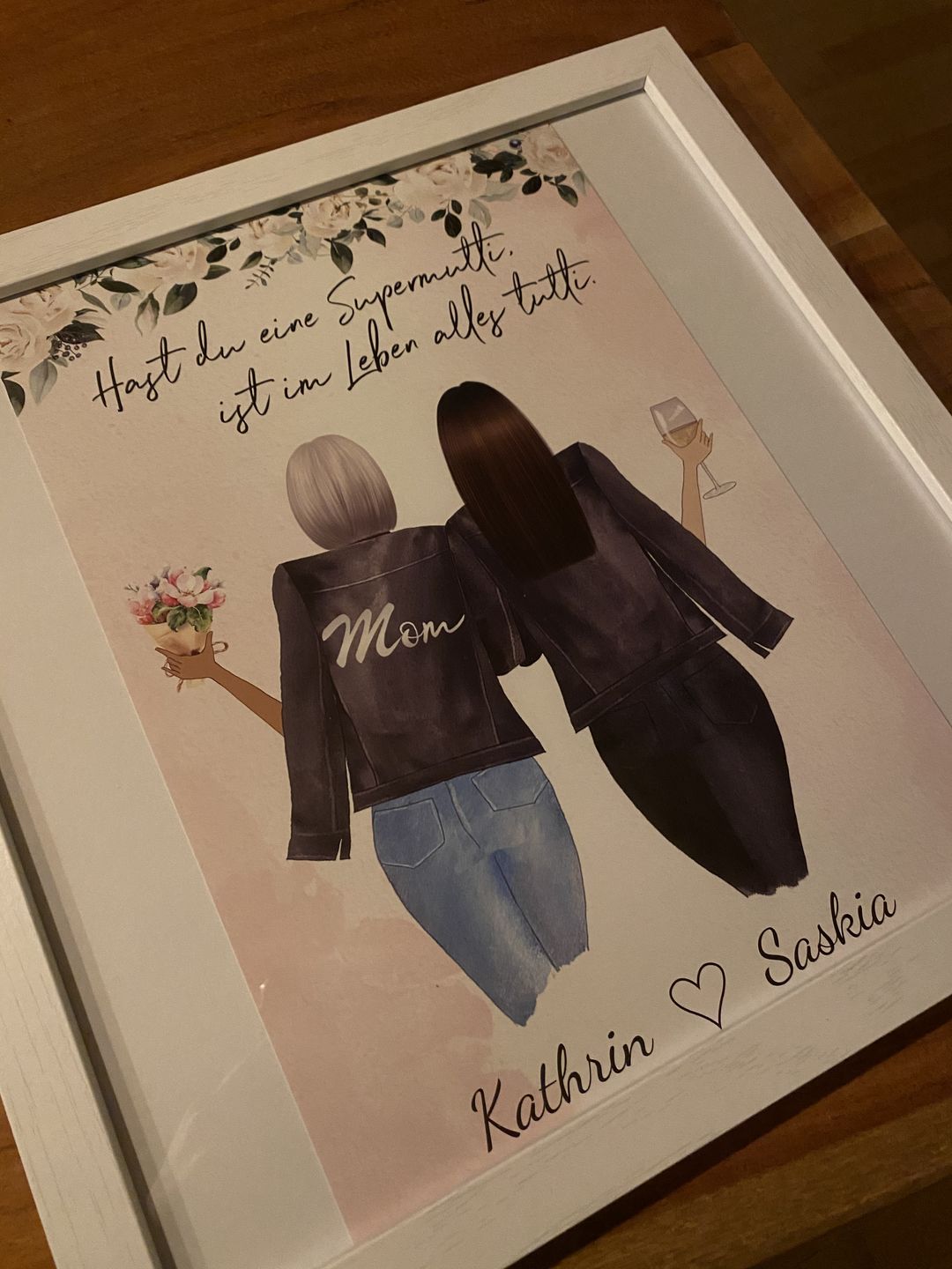 Customer photo review of Mutter & Tochter - Personalisiertes Poster
