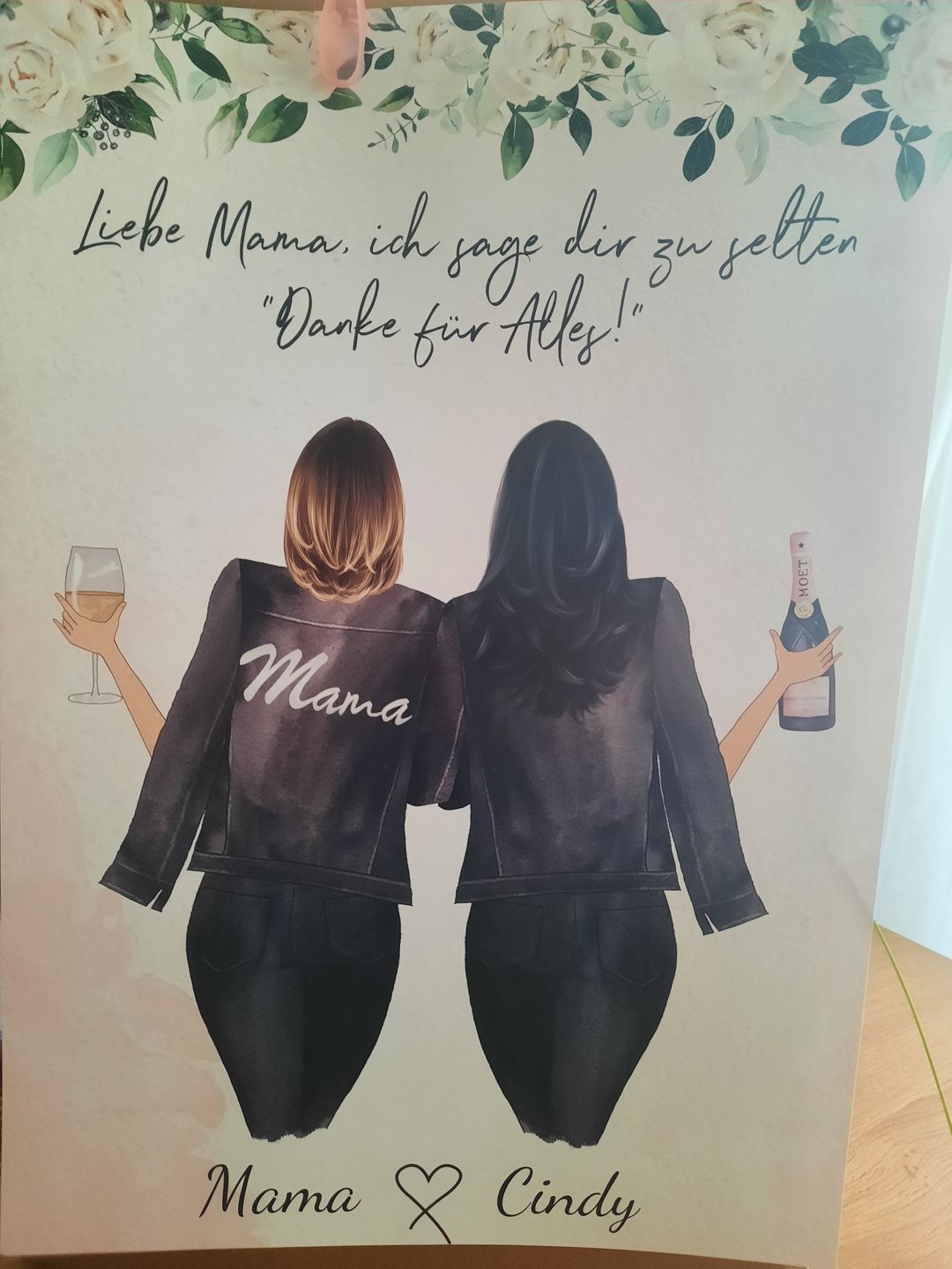 Customer photo review of Mutter & Tochter - Personalisiertes Poster