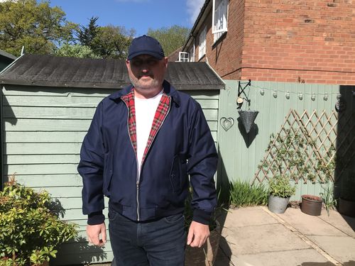 Customer photo review of Mens Classic Harrington Jacket - Navy