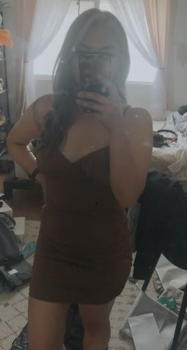 A. B. review of Ruched Sides Mini Dress in Black image 1 out of 1