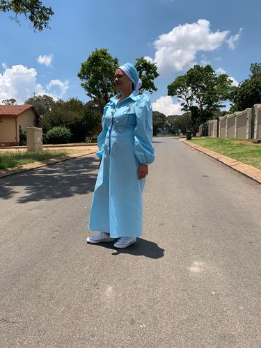 Customer photo review of On Fire Shirt Dress