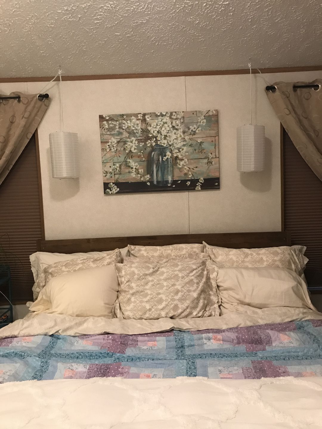 Customer photo review of 8" White Cylinder Nylon Lantern