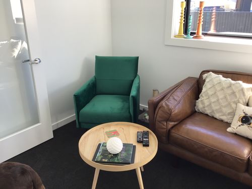 Customer photo review of Lincoln Armchair (Green)