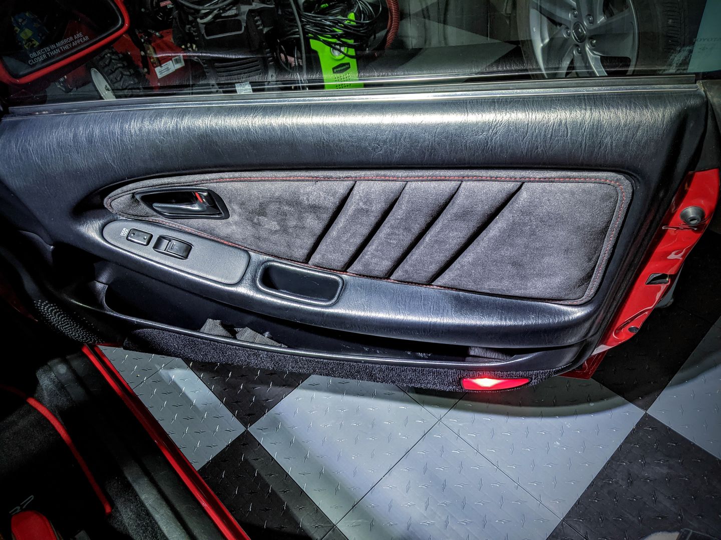 Customer photo review of MR2Heaven Door Panel Leather "Door Card" Inserts