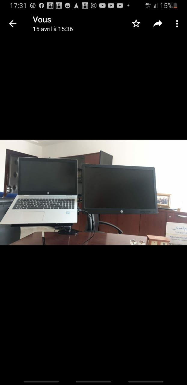 Customer photo review of Support de moniteur et ordinateur portable OPE-1