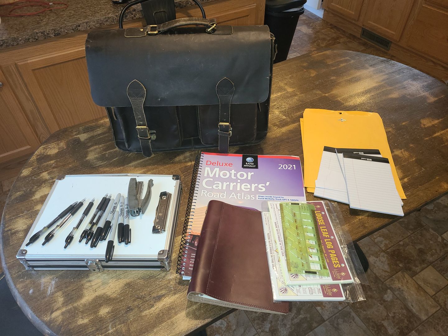 Customer photo review of Retro Buffalo Leather Briefcase