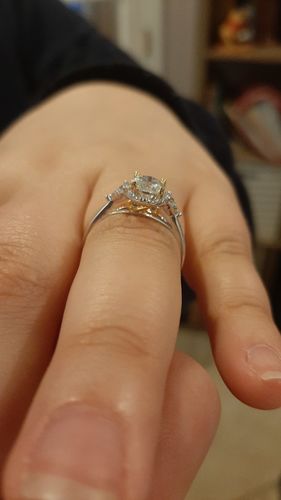 Customer photo review of Moissanite Series Luxury Sterling Silver Ring