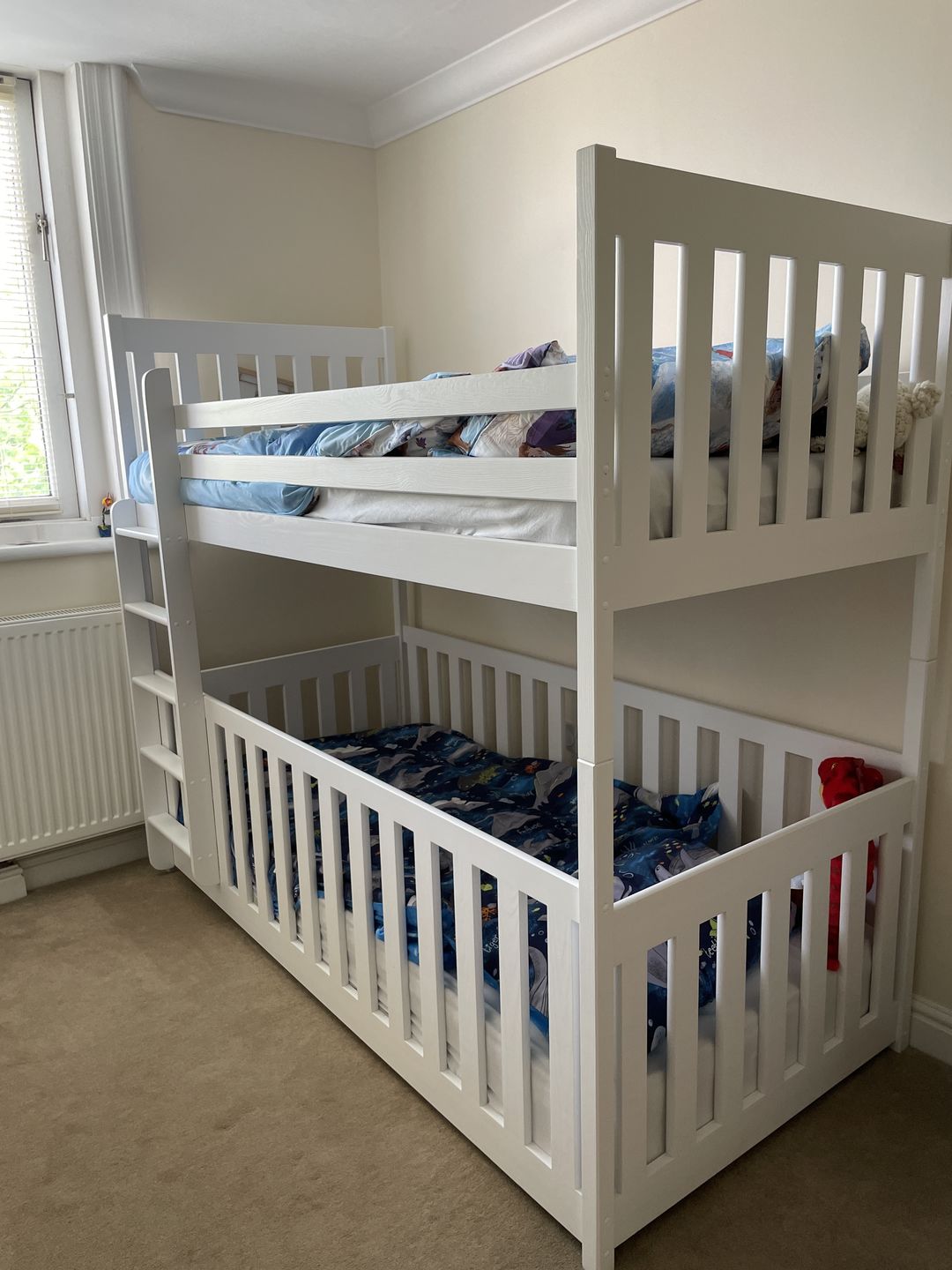 Customer photo review of Wooden Bunk Bed Cris with Cot Bed