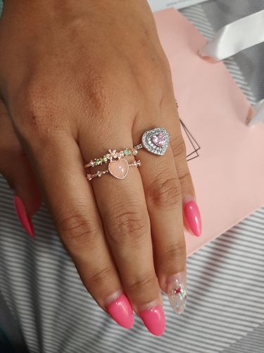 Customer photo review of Anillo de Corazón Rose Gold