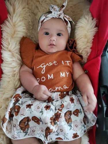 Customer photo review of Got It From My Mama Bloomer Set | Brown