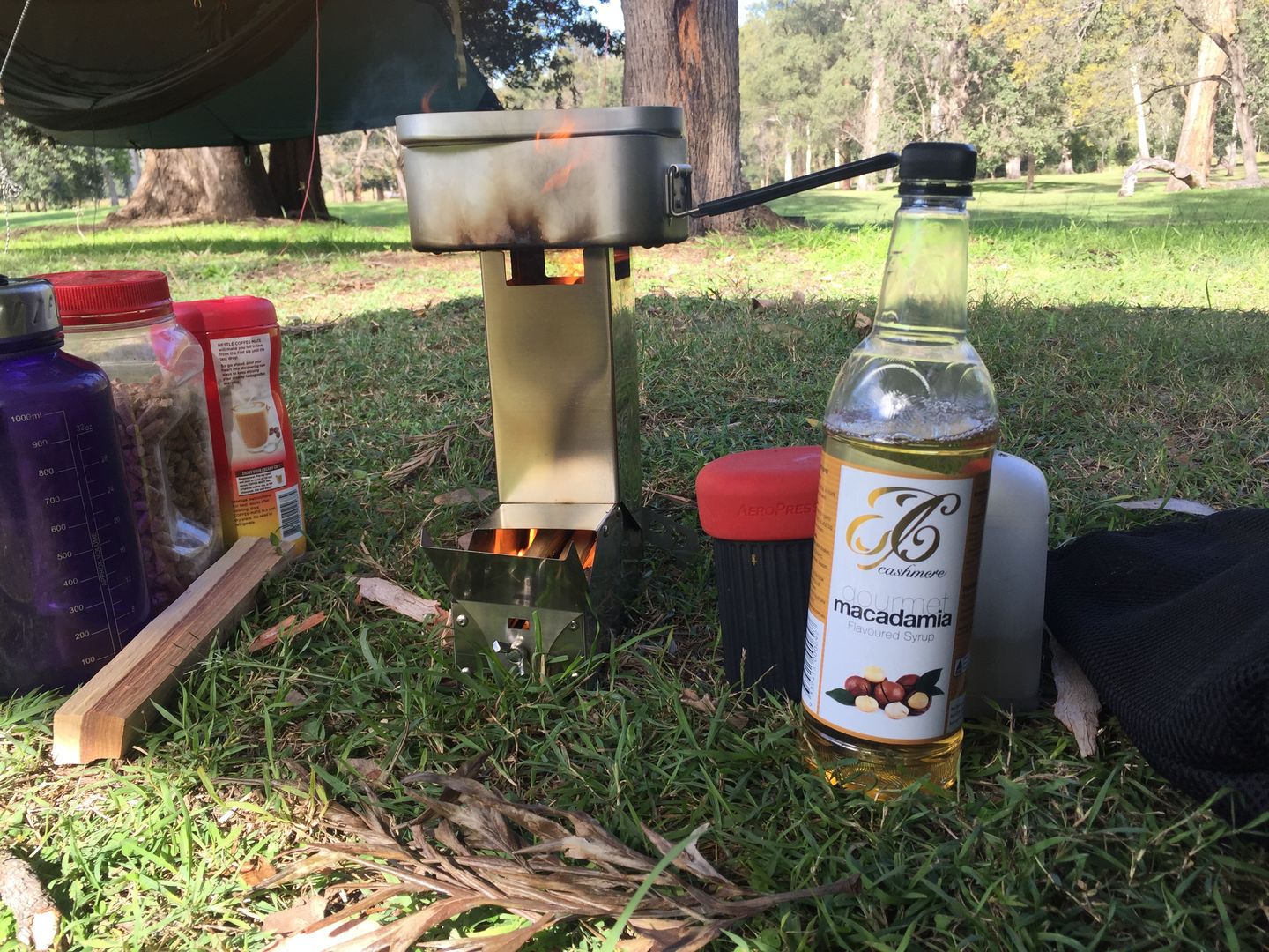 Customer photo review of Macadamia Coffee Syrup