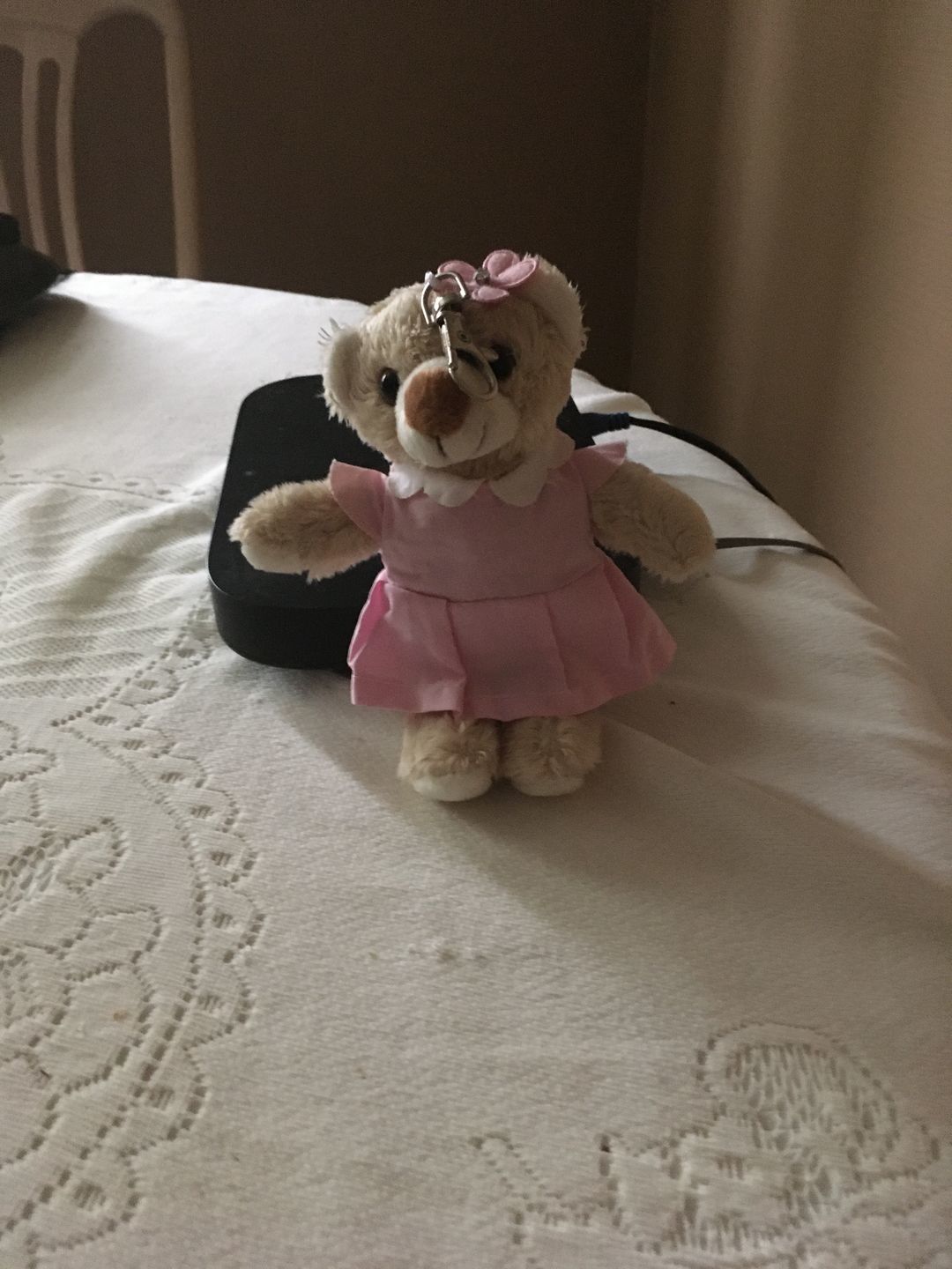 Customer photo review of Peggy The Girl Teddy Keyring