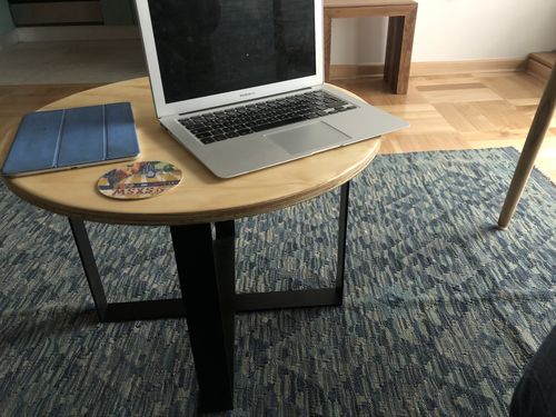 Customer photo review of Mesa de centro Redonda MIMA negro