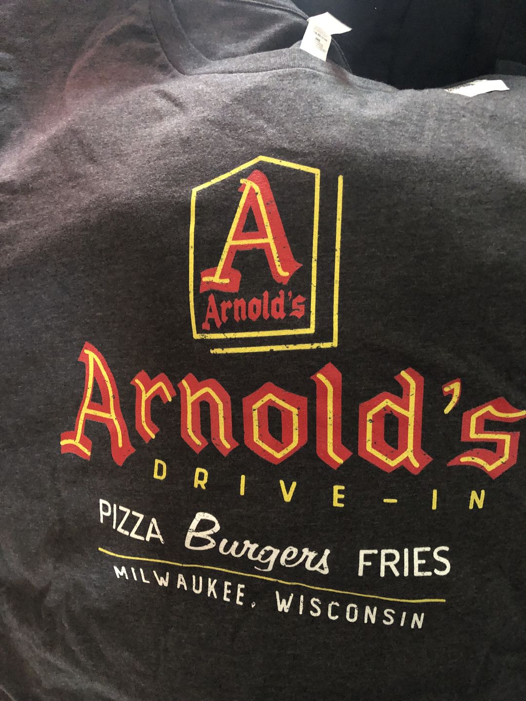 Customer photo review of Arnold's Drive-In Men's/Unisex Super Soft Tee