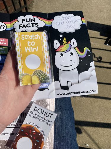 Customer photo review of Summer Pineapple Scratch Off Cards