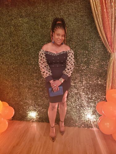 Customer photo review of Touch of Class Dress