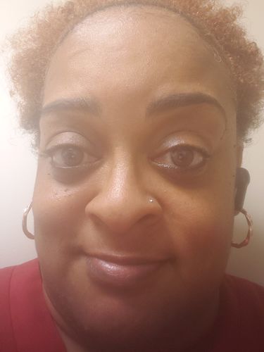 Customer photo review of Neala Brown Contact Lenses(12 months wear)