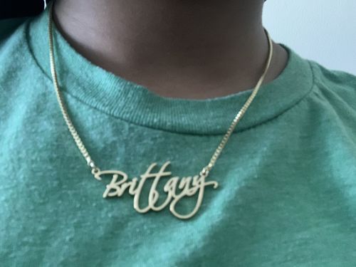 Customer photo review of Elegant Name Necklace