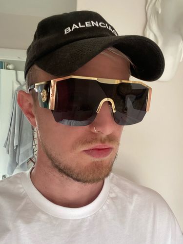 Customer photo review of Oversized Square Sunglasses