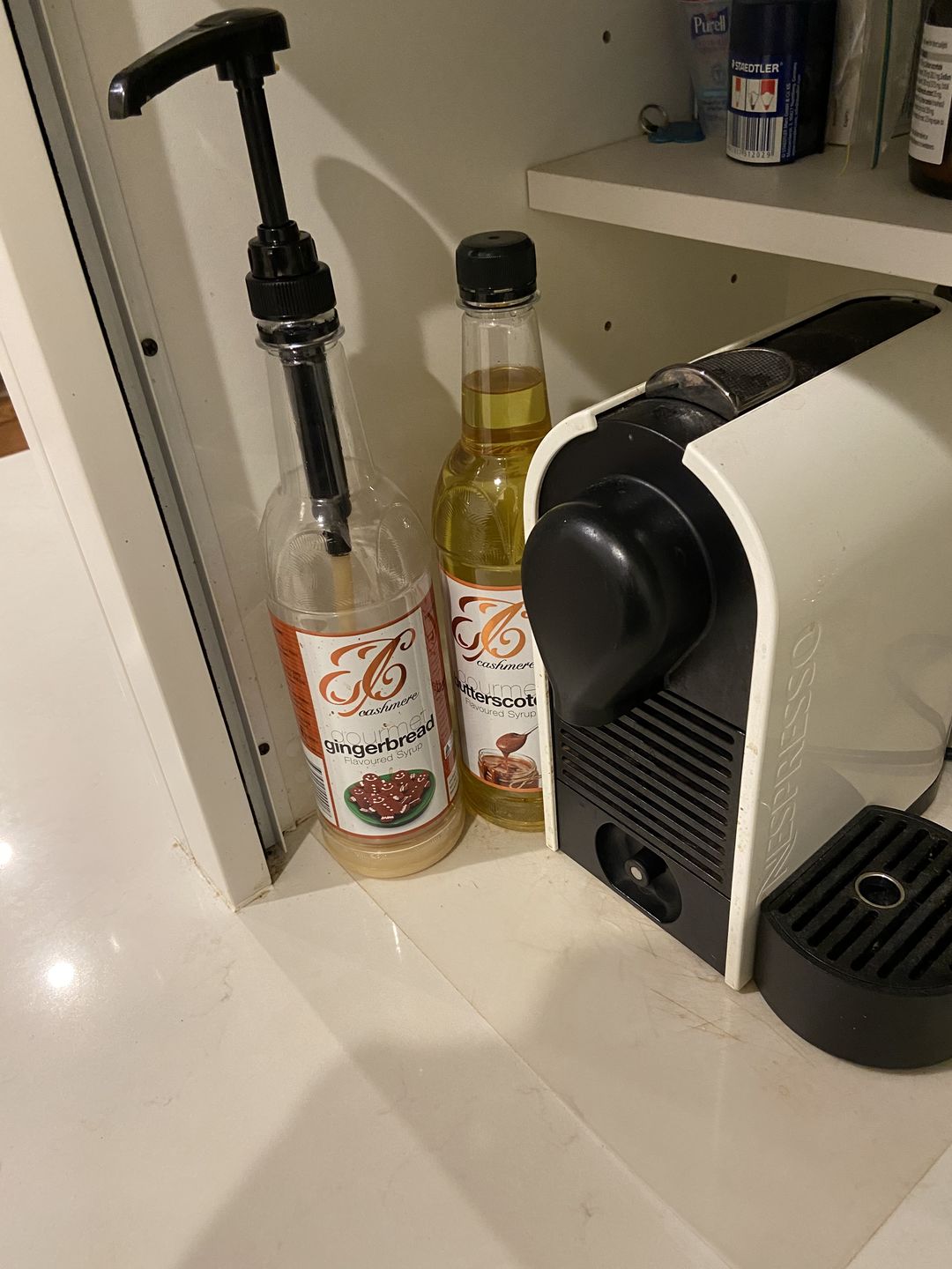 Customer photo review of Gingerbread Coffee Syrup