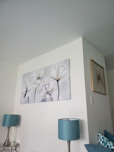 Customer photo review of 'Gray Watercolor Flower' Canvas Art