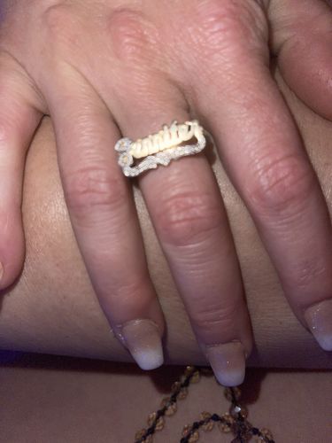 Customer photo review of Script Name Ring