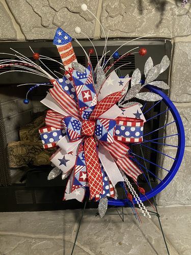 Customer photo review of 16.5"Dia Decorative Bicycle Rim Aluminum MD0506
