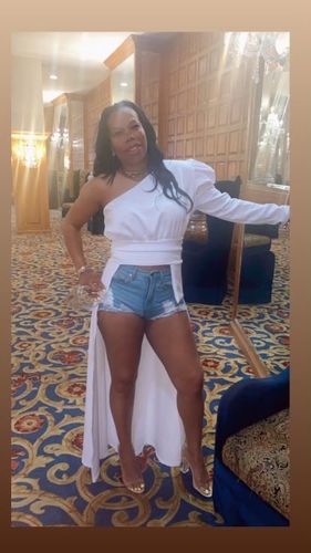 Customer photo review of One-Shoulder High-Low Top