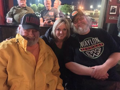 Customer photo review of Waylon Jennings Neon Light Nights Mens Tee Shirt