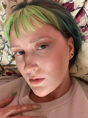 Customer photo review of Arc Earrings (Pair)