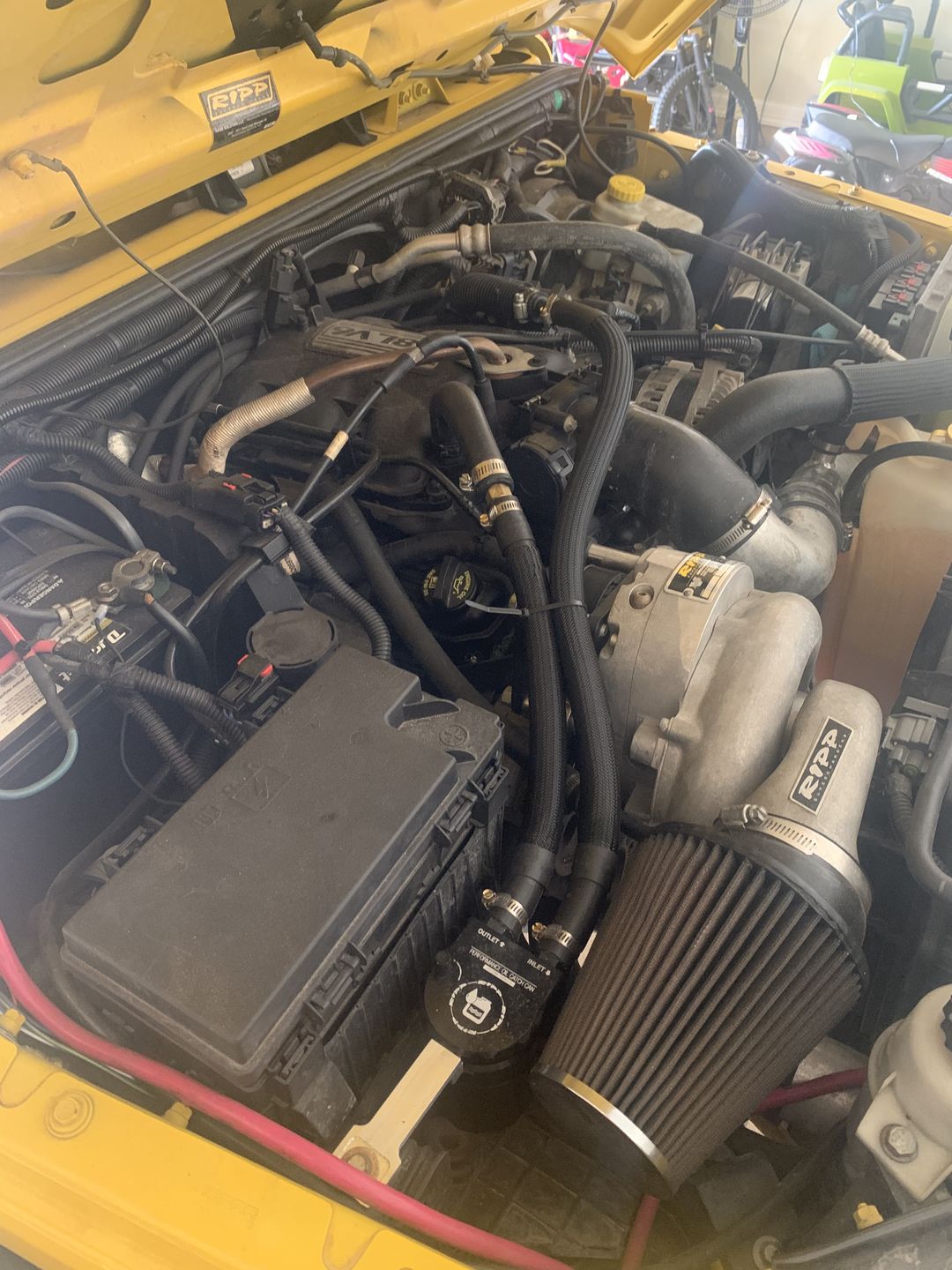 Customer photo review of 2007-2011 Jeep Wrangler 3.8L JK Catch Can - Air/Oil Separator