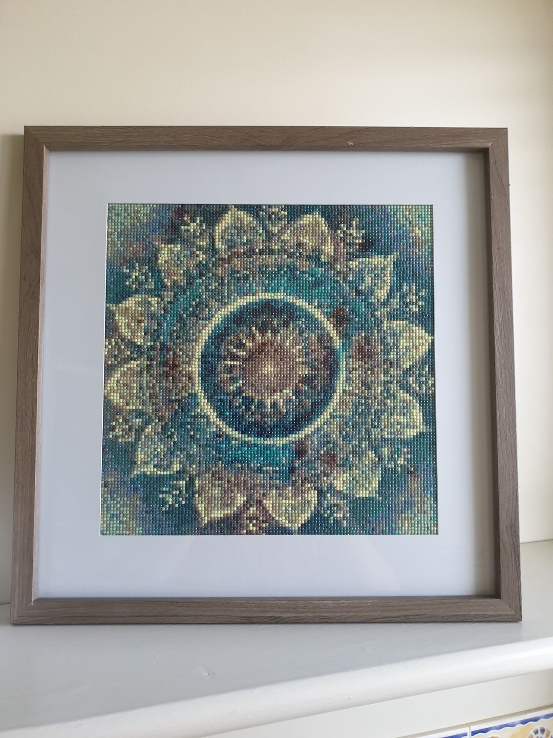 Customer photo review of Mandala - Diamond Painting Kit
