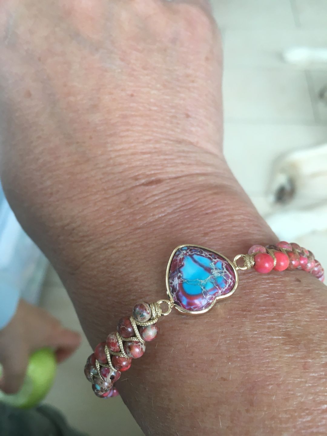 Customer photo review of HERZ Armband Jaspis