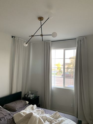 Customer photo review of Modern Minimalist Sputnik Bubble Chandelier